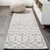 Jonathany Moroccan Hype MOH208B Cream/Gray Area Rug 2 ft. 3 in. X 8 ft. Runner