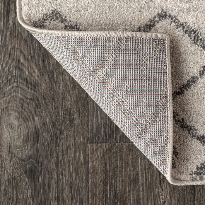 Aksil Moroccan Beni Souk Cream/Gray 3 ft. x 5 ft. Area Rug
