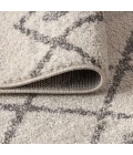 Aksil Moroccan Beni Souk Cream/Gray 2 ft. x 8 ft. Runner Rug