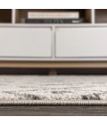 Aksil Moroccan Beni Souk Cream/Gray 2 ft. x 8 ft. Runner Rug