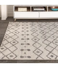 Aksil Moroccan Beni Souk Cream/Gray 3 ft. x 5 ft. Area Rug