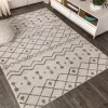 Jonathany Moroccan Hype MOH208B Cream/Gray Area Rug 3 ft. X 5 ft. Rectangle