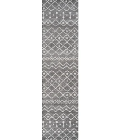 Jonathany Moroccan Hype MOH208C Gray/Cream Area Rug 2 ft. 3 in. X 8 ft. Runner
