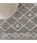 Aksil Moroccan Beni Souk Gray/Cream 2 ft. x 8 ft. Runner Rug
