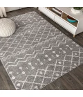 Aksil Moroccan Beni Souk Gray/Cream 3 ft. x 5 ft. Area Rug