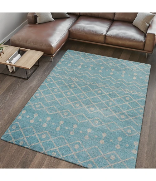 Jonathan Y MOROCCAN HYPE Blue MOH208D 4ft. X 6ft. Rect. Rug