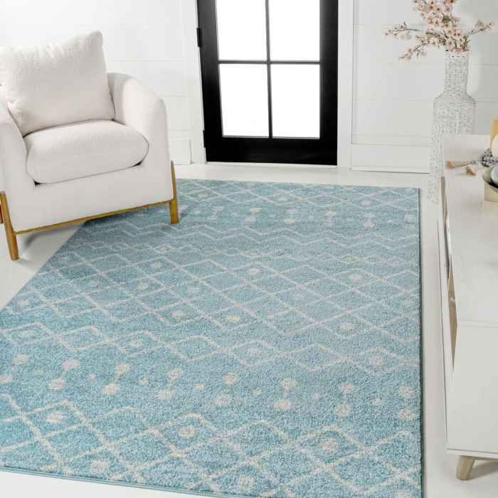 Jonathan Y MOROCCAN HYPE Blue MOH208D 4ft. X 6ft. Rect. Rug