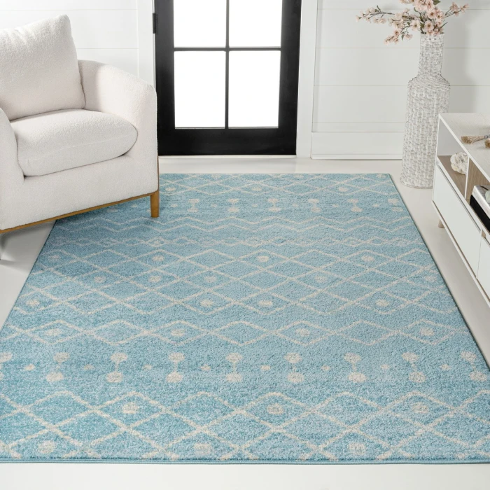 Jonathan Y MOROCCAN HYPE Blue MOH208D 4ft. X 6ft. Rect. Rug
