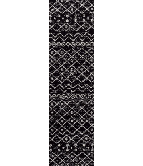 Jonathan Y MOROCCAN HYPE Black MOH208E 2ft.-2in. X 8ft. Rect. Rug