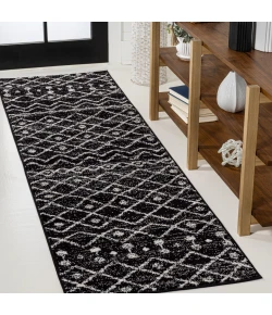 Jonathan Y MOROCCAN HYPE Black MOH208E 2ft.-2in. X 8ft. Rect. Rug
