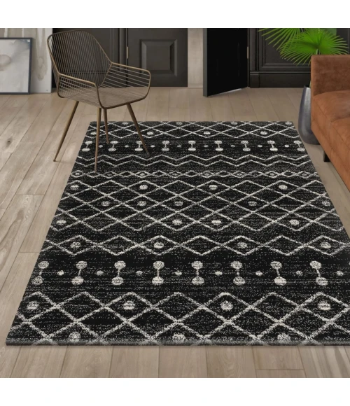 Jonathan Y MOROCCAN HYPE Black MOH208E 3ft. X 5ft. Rect. Rug