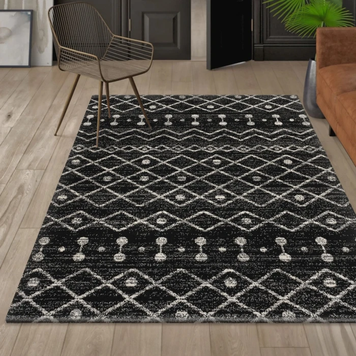 Jonathan Y MOROCCAN HYPE Black MOH208E 3ft. X 5ft. Rect. Rug