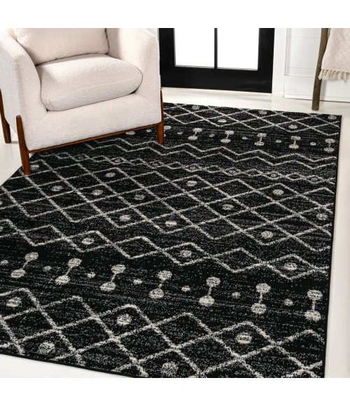 Jonathan Y MOROCCAN HYPE Black MOH208E 3ft. X 5ft. Rect. Rug