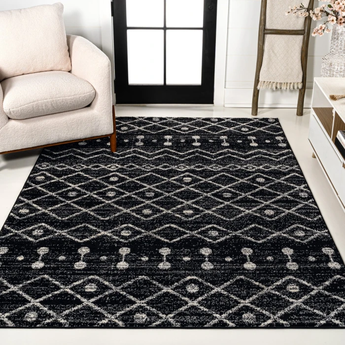 Jonathan Y MOROCCAN HYPE Black MOH208E 3ft. X 5ft. Rect. Rug