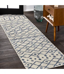 Jonathan Y MOROCCAN HYPE Blue MOH208G 2ft.-2in. X 8ft. Rect. Rug