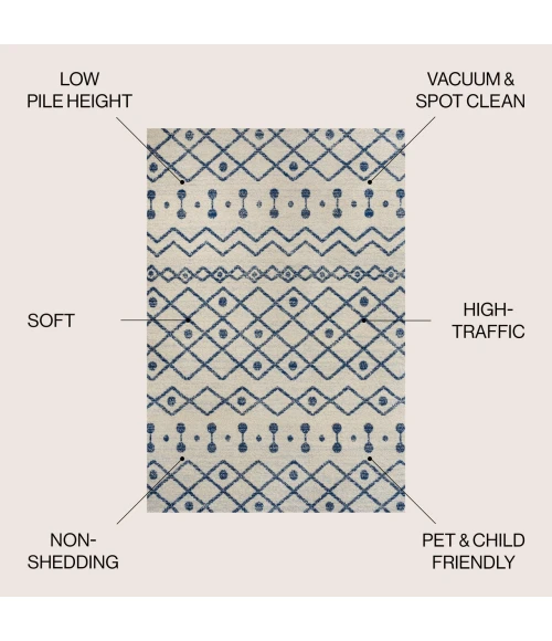 Jonathan Y MOROCCAN HYPE Cream MOH208F 3ft. X 5ft. Rect. Rug