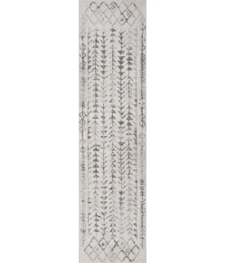 Jonathany Moroccan Hype MOH210A Cream/Gray Area Rug 2 ft. 3 in. X 8 ft. Runner