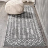 Jonathany Moroccan Hype MOH210B Grey/Cream Area Rug 2 ft. 3 in. X 8 ft. Runner