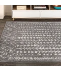 Ziri Moroccan Geometric Grey/Cream 4 ft. x 6 ft. Area Rug
