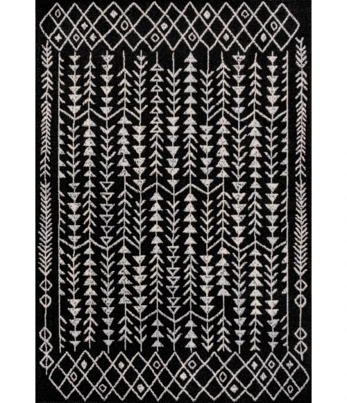 Jonathan Y MOROCCAN HYPE Black MOH210C 5ft.3in. X 7ft.7in. Rect. Rug