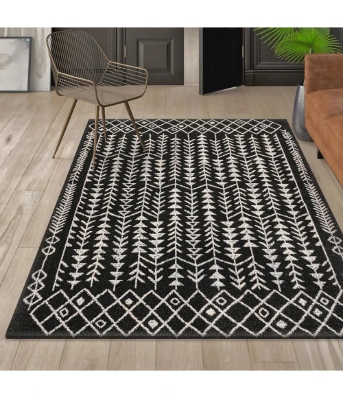 Jonathan Y MOROCCAN HYPE Black MOH210C 5ft.3in. X 7ft.7in. Rect. Rug