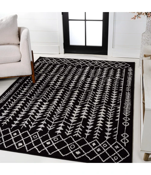 Jonathan Y MOROCCAN HYPE Black MOH210C 5ft.3in. X 7ft.7in. Rect. Rug