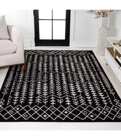 Jonathan Y MOROCCAN HYPE Black MOH210C 5ft.3in. X 7ft.7in. Rect. Rug