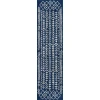 Jonathan Y MOROCCAN HYPE Blue MOH210E 2ft.-2in. X 8ft. Rect. Rug