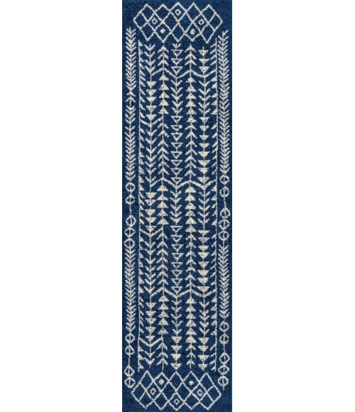 Jonathan Y MOROCCAN HYPE Blue MOH210E 2ft.-2in. X 8ft. Rect. Rug