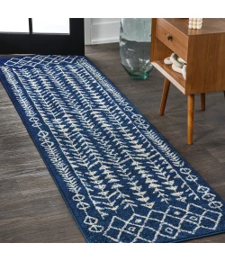 Jonathan Y MOROCCAN HYPE Blue MOH210E 2ft.-2in. X 8ft. Rect. Rug