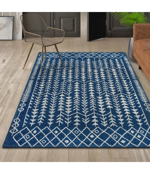 Jonathan Y MOROCCAN HYPE Blue MOH210D 5ft.3in. X 7ft.7in. Rect. Rug