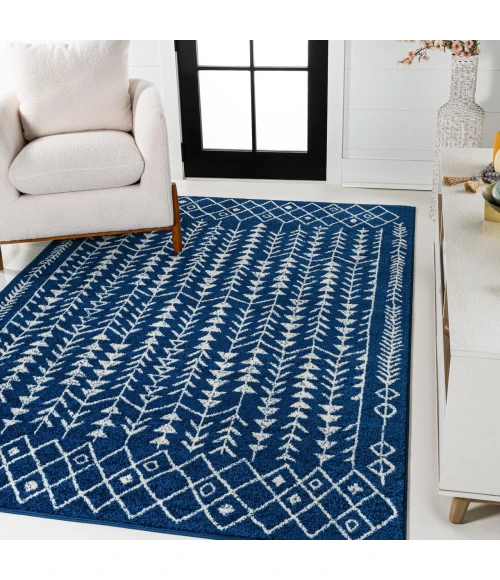 Jonathan Y MOROCCAN HYPE Blue MOH210D 5ft.3in. X 7ft.7in. Rect. Rug