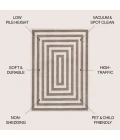 Jonathan Y MOROCCAN HYPE Brown MOH211A 3ft. X 5ft. Rect. Rug