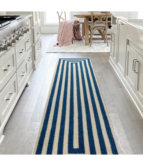 Jonathan Y MOROCCAN HYPE Blue MOH211D 2ft.-2in. X 8ft. Rect. Rug
