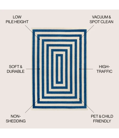 Jonathan Y MOROCCAN HYPE Blue MOH211D 3ft. X 5ft. Rect. Rug