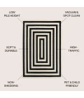 Jonathan Y MOROCCAN HYPE Black MOH211F 3ft. X 5ft. Rect. Rug