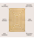 Jonathan Y MOROCCAN HYPE Yellow MOH211G 4ft. X 6ft. Rect. Rug