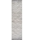 Asilah Moroccan Modern Diamond Light Gray 2 ft. x 8 ft. Runner Rug