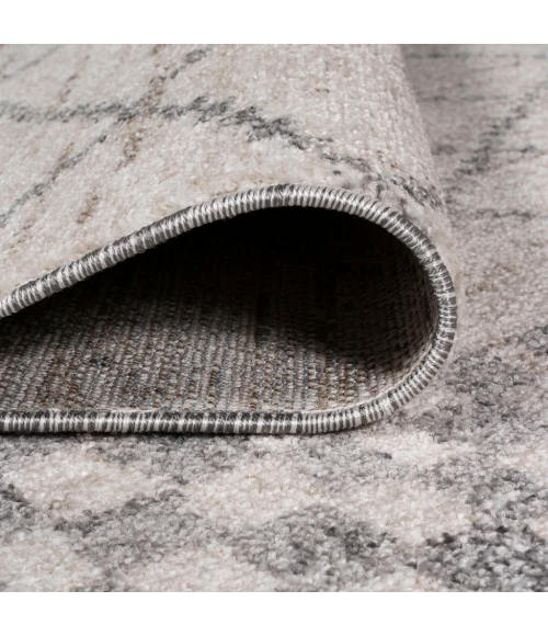 Asilah Moroccan Modern Diamond Light Gray 2 ft. x 8 ft. Runner Rug