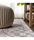 Asilah Moroccan Modern Diamond Light Gray 2 ft. x 8 ft. Runner Rug