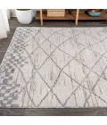 Asilah Moroccan Modern Diamond Light Gray 8 ft. x 10 ft. Area Rug