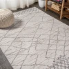 Jonathany Moroccan Hype MOH300A Light Gray Area Rug 5 ft. 3 in. X 7 ft. 5 in. Rectangle
