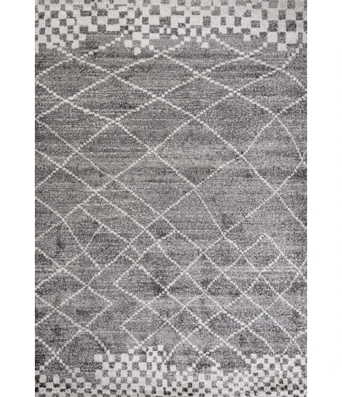 Asilah Moroccan Modern Diamond Gray 5 ft. x 8 ft. Area Rug