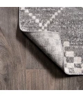 Asilah Moroccan Modern Diamond Gray 2 ft. x 10 ft. Runner Rug