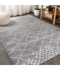 Asilah Moroccan Modern Diamond Gray 5 ft. x 8 ft. Area Rug