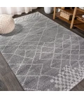 Asilah Moroccan Modern Diamond Gray 5 ft. x 8 ft. Area Rug