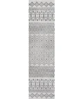 Ifrane Berber Geometric Stripe Cream/Gray 2 ft. x 10 ft. Runner Rug