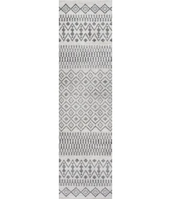 Jonathany Moroccan Hype MOH301A Cream/Gray Area Rug 2 ft. 3 in. X 10 ft. Runner