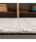 Ifrane Berber Geometric Stripe Cream/Gray 2 ft. x 10 ft. Runner Rug