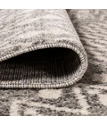 Ifrane Berber Geometric Stripe Gray/Cream 2 ft. x 10 ft. Runner Rug